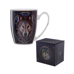 Fantasy Wolf Head Design Porcelain Mug
