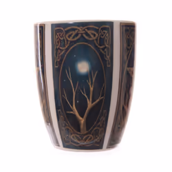 Fantasy Wolf Head Design Porcelain Mug