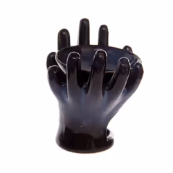 Ceramic Hands Design Dark Glazed Oil Burner