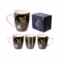 Sweet Dreams Dragon Design Lisa Parker Porcelain Mug - Cat Fortune Teller