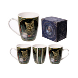 Sweet Dreams Dragon Design Lisa Parker Porcelain Mug - Cat Fortune Teller
