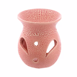 Ceramic Crackled Glaze Cut Out Pattern Oil Burner