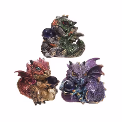 Baby Crystal Ball Cute Dragon Figurine