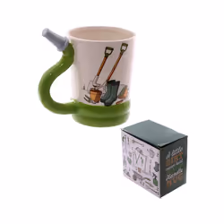Fun Garden Hose Shaped Handle Ceramic Mug