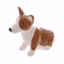 Novelty Collectable Queen and Corgi Ceramic Salt and Pepper Set