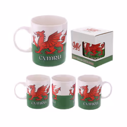 Collectable Porcelain Mug - Wales Welsh Dragon