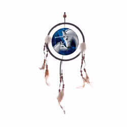Decorative Unicorn and Foal 16cm Dreamcatcher