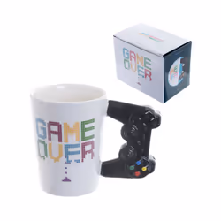 Fun Game Controller Shaped Handle Ceramic Mug