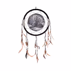 Decorative Wolf Snow Kisses 33cm Dreamcatcher