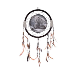 Decorative Wolf Snow Kisses 33cm Dreamcatcher