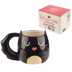 Cute Ceramic Black Cat Mug