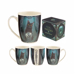 Rise of the Witches Cat Lisa Parker Porcelain Mug