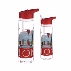 Reusable London Skyline 550ml Bottle