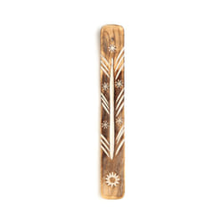 Decorative Sun Wooden Incense Burner Ash Catcher