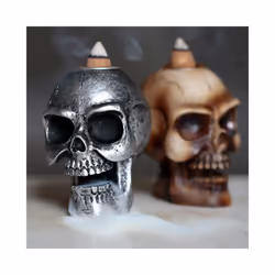 Small Backflow Incense Burner - Skull