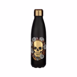 Reusable Stainless Steel Insulated Drinks Bottle 500ml - Skulls & Roses