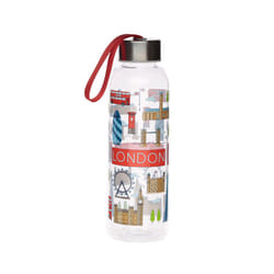 Reusable London Icons 500ml Water Bottle with Metallic Lid