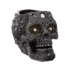 Fantasy Beaded Skull Tea Light Candle Holder