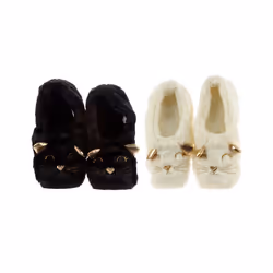 Toesties Heat Wheat Pack Warmer Slippers - Feline Fine Cat