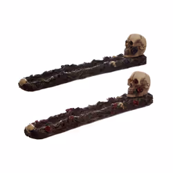 Fantasy Skulls and Roses Incense Burner Ashcatcher