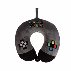 Retro Gaming Game Over Relaxeazzz Plush Memory Foam Travel Pillow