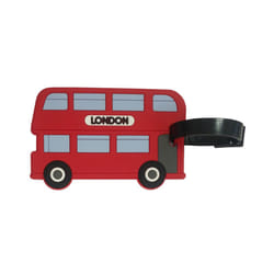 Fun Novelty London Bus Design PVC Luggage Tag