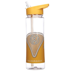 Volkswagen Shatterproof Reusable Plastic Water Drinks Bottle 550ml - Orange Camper