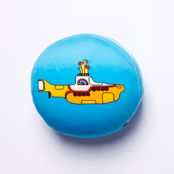 Yellow Submarine Relaxeazzz Plush Round Travel Pillow & Eye Mask Set