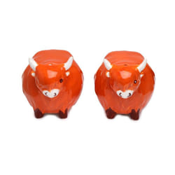 Puckator Highland Coo Ceramic Salt and Pepper Set