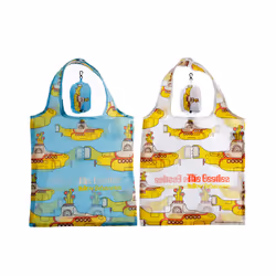 Handy Fold Up Yellow Submarine Shopping Bag with Holder