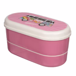 VW Campervan Bento Plastic Lunch Sandwich Box - Summer Love