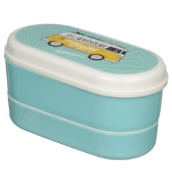 VW Campervan Bento Plastic Lunch Sandwich Box - Surf Adventure