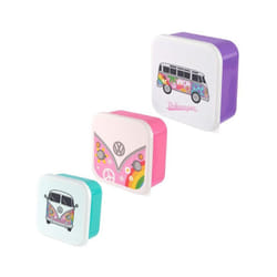 Set Of 3 VW Campervan Summer Love Sandwich Lunch boxes