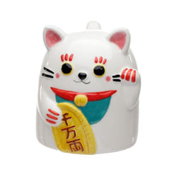Maneki Neko Lucky Cat Upside Down Ceramic Shaped Mug