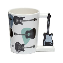 Headstock Guitar Ceramic Shaped Handle Mug