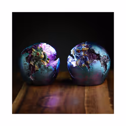 Geode Hatching Egg LED Baby Dragon Figurine