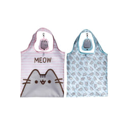 Foldable Reusable Shopping Bag - Pusheen Cat Design - Folding Shopping Bags - Foldable Tote Bag - Foldaway Shopping Bags - Foldable - Fold Up Bag in
