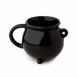 Hubble Bubble Black Cauldron Ceramic Shaped Mug