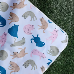 Foldable Picnic Blanket Cat's Life 165 x 145cm Puckator
