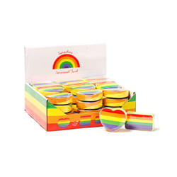 Compressed Travel Towel - Somewhere Rainbow Stripes
