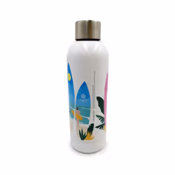 BOT210 VW Volkswagen T1 Camper Bus Waves are Calling Reusable Stainless Steel Hot & Cold Thermal Insulated Drinks Bottle 530ml