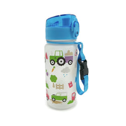 350ml Shatterproof Pop Top Children's Water Bottle - Little Tractors