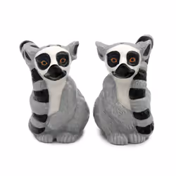 Novelty Ceramic Salt and Pepper - Lemur