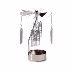 Spinning Tea Light Carousel Candle Holder - Christmas Baker Street