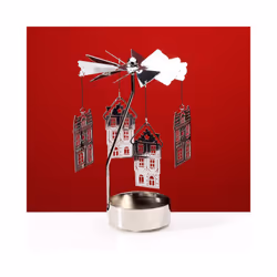 Spinning Tea Light Carousel Candle Holder - Christmas Baker Street