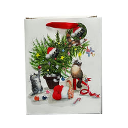 Christmas Gift Bag Large - Kim Haskins Cats
