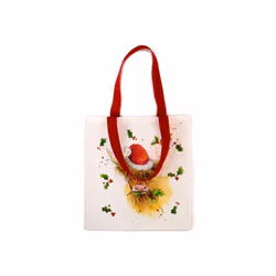 Jan Pashley Christmas Highland Coo Reusable Tote Bag