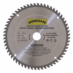 Sealey TCT Saw Blade ?250 x 30mm - 60tpu 25060