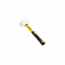 Rubber Mallet 16oz White No Mark Hammer Fibreglass Shaft Camping Paving HM110