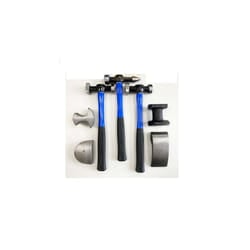 7 Pc Fibre Handle Auto / Car Body Repair Kit / Panel Beating Set With Hammers